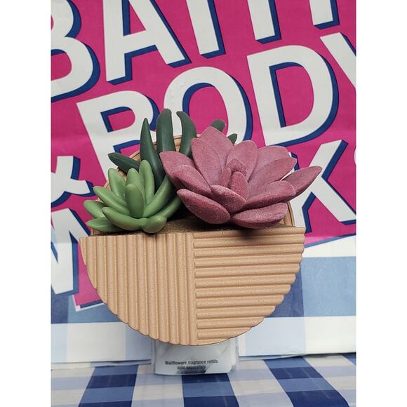 BBW Succulent Planter Wallflower Fragrance Plug In Home Scent Decor - Picture 1 of 1